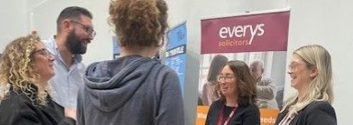 The Everys Stand at Exmouth College Careers Fair